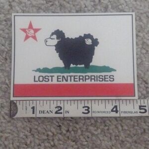 LosT sheep California sticker Lost surf company vintage don't get Lost